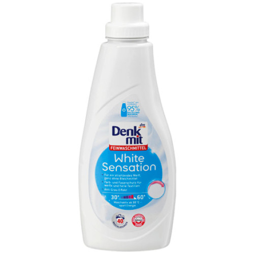 Гель для прання білих та світлих речей DenkMit White Sensation 1 л 40 прань
